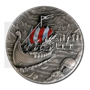 antelope of the 4th chakra – 2oz silver coin with color