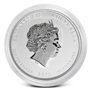 2012 1 kilo australian lunar dragon silver coin